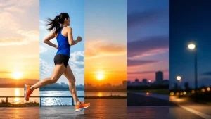 ランニング時間帯は朝と夜で効果が違う｜5つの時間帯を科学データで徹底比較のアイキャッチ画像