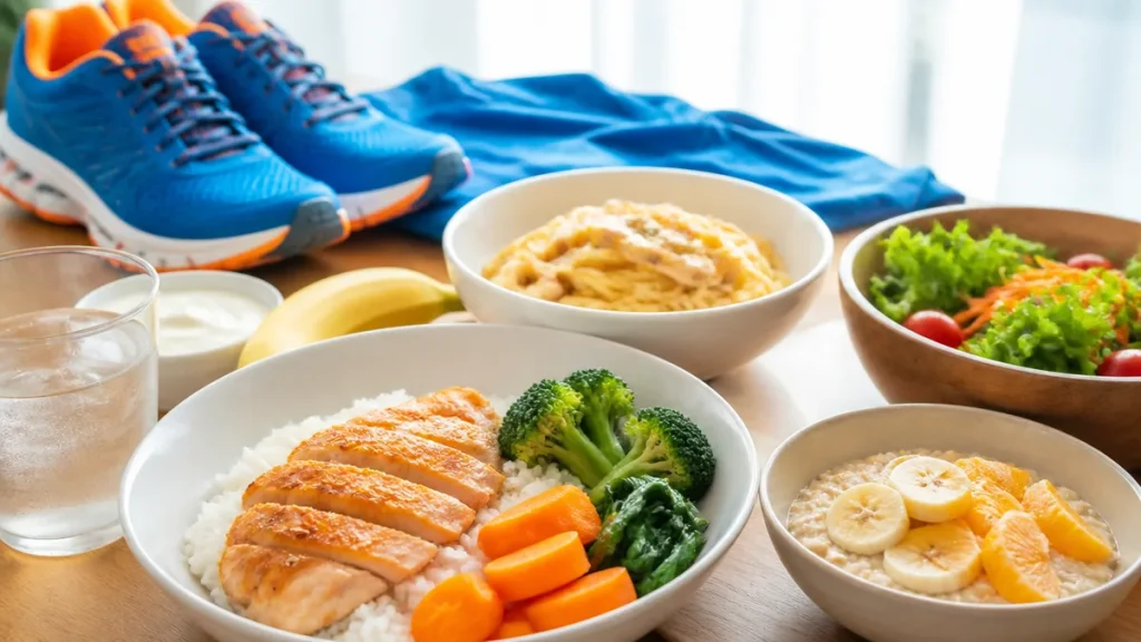 フルマラソン前日の食事は糖質1.5倍が正解｜時間帯別メニューと避けたい7つの食材のアイキャッチ画像