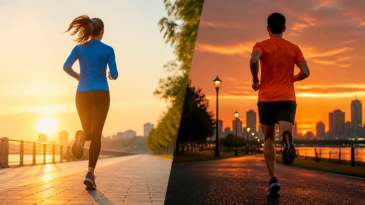 ランニングは朝と夜どっちが正解？脂肪燃焼率20%の差と目的別ベスト時間帯のアイキャッチ画像