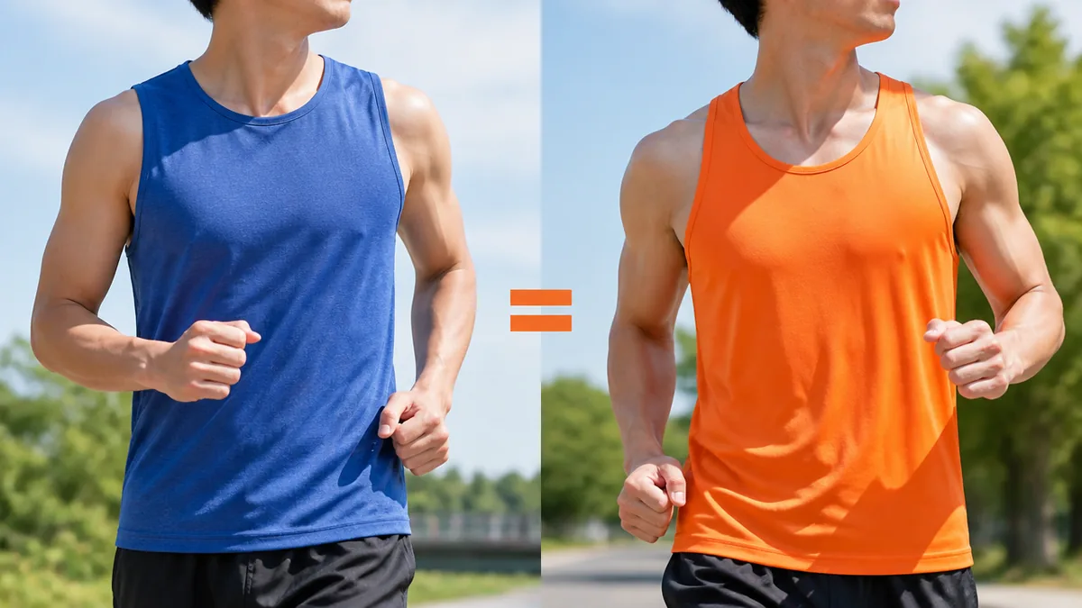 ランニングとタンクトップの違いを3つの視点で整理するの解説画像