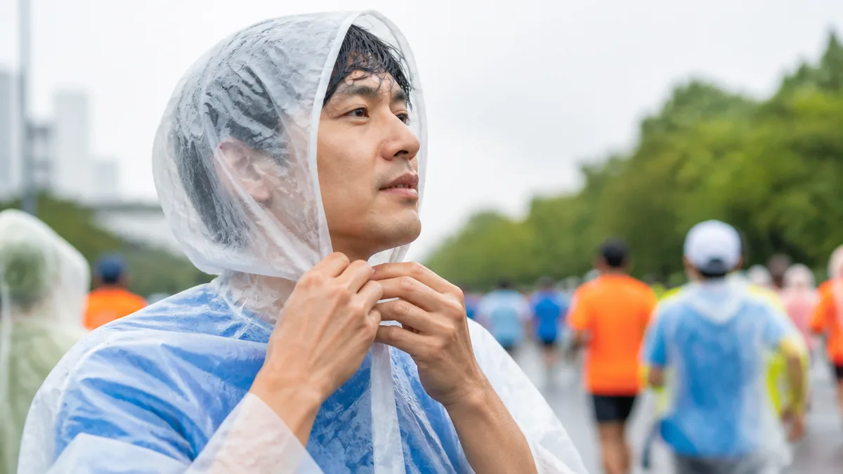 レース当日にサッと羽織れる使い捨てポンチョ3タイプの解説画像