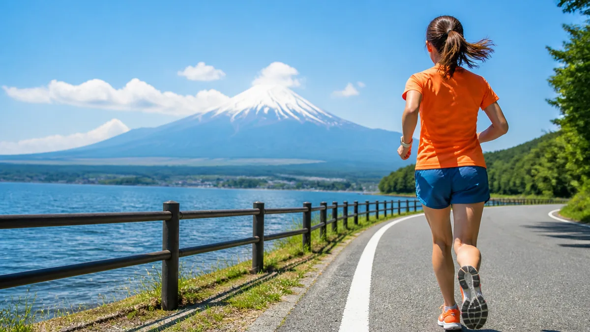 山中湖一周ランは約13.6km|標高980mの湖畔コースをまず知るの解説画像