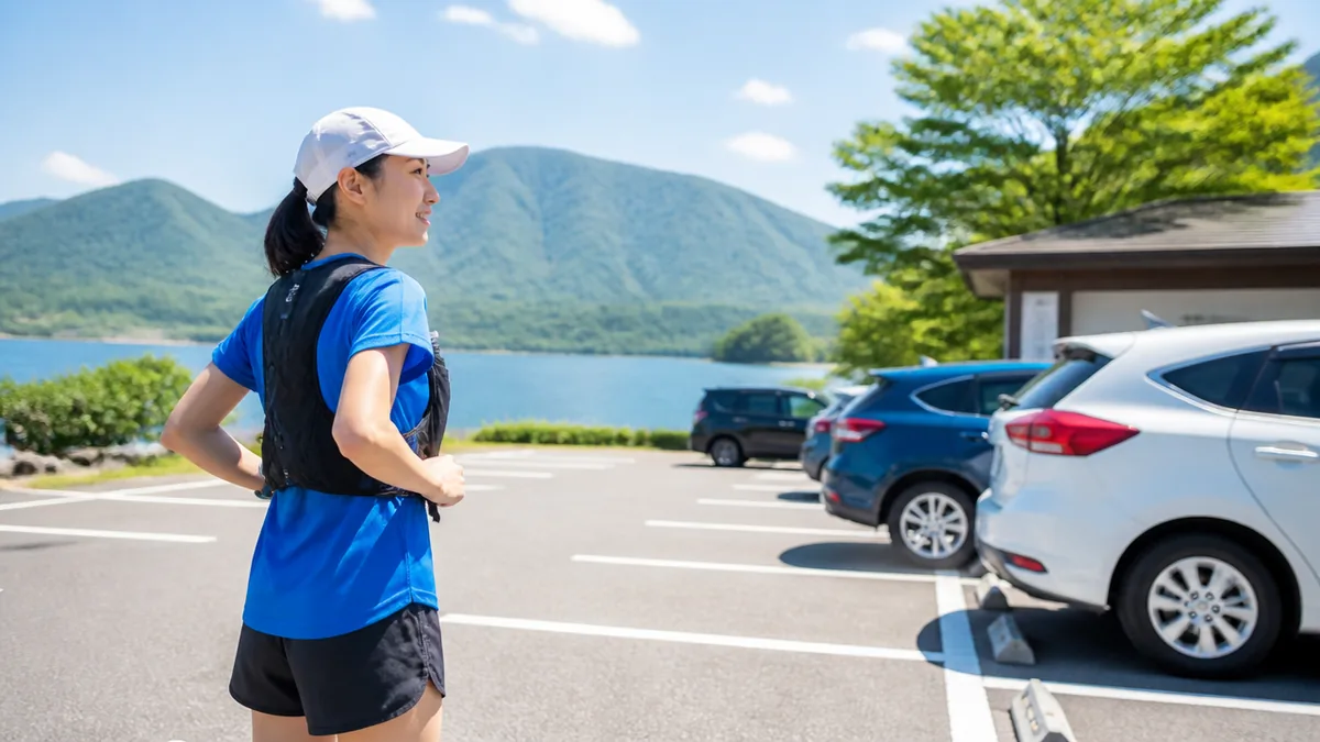 どこからスタートする?駐車場・トイレ・温泉の事情の解説画像