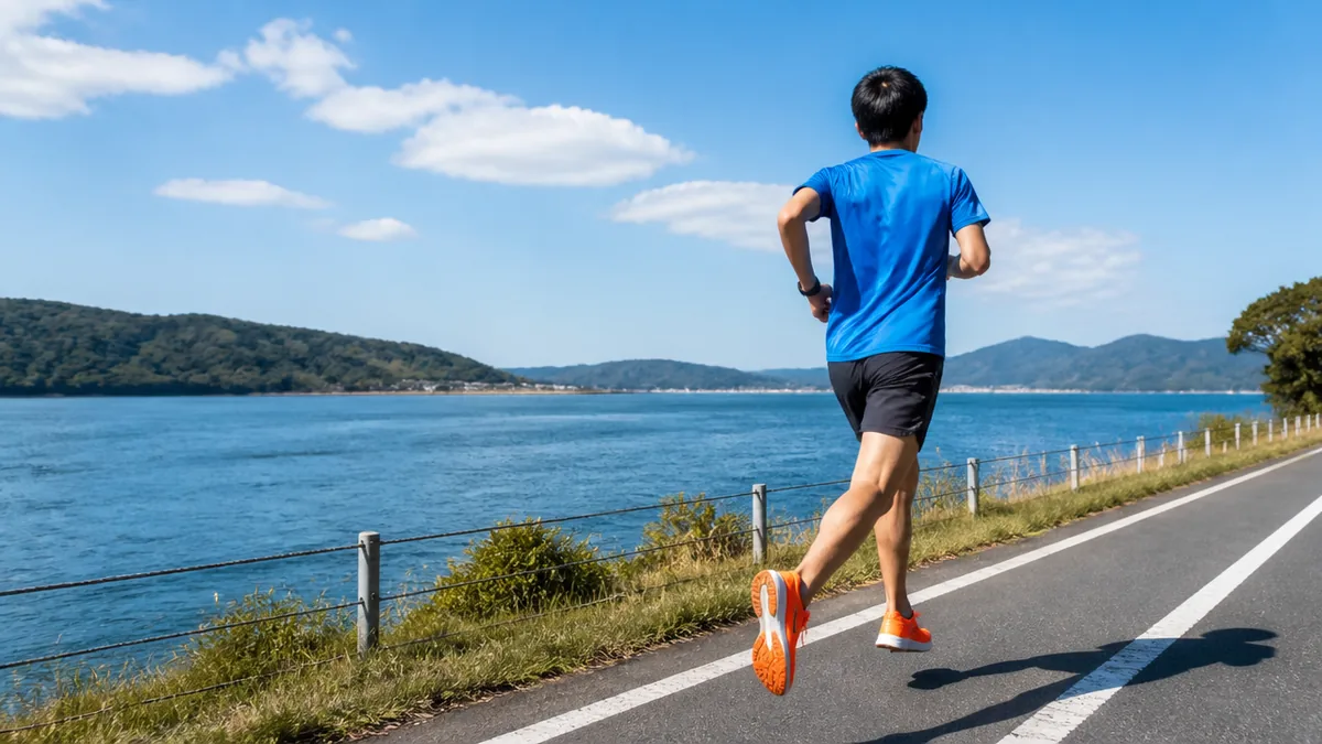 浜名湖一周ランは何km?約67kmとコースの全体像の解説画像