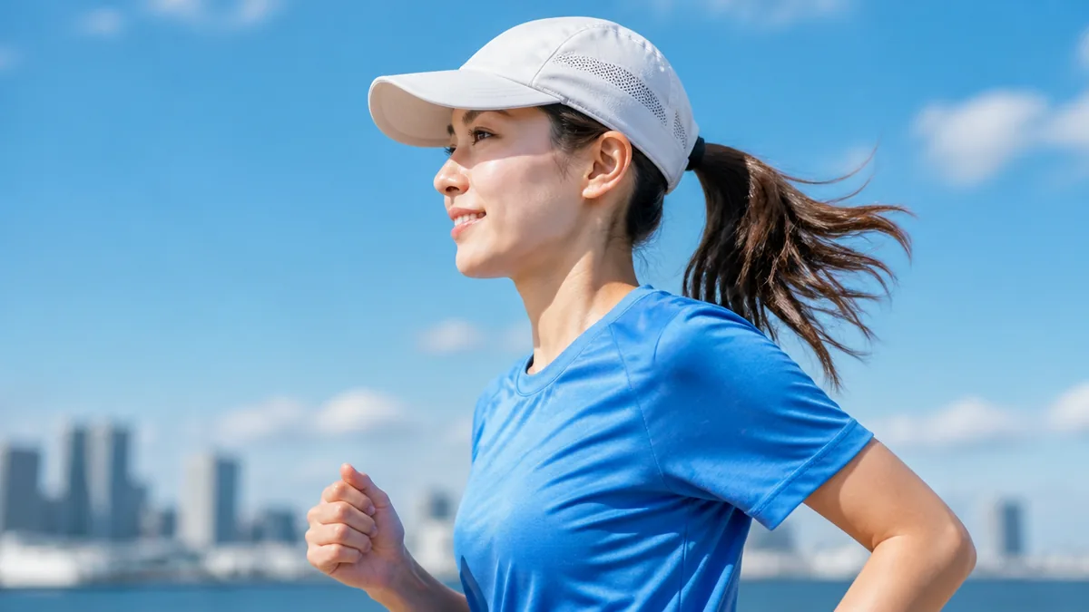 ランニングキャップをかぶると走りはどう変わる?4つの効果の解説画像
