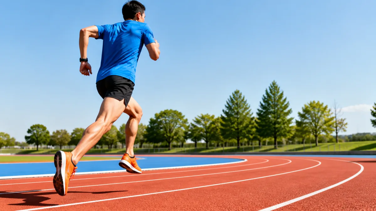 400mトラックでスピード練習|藤岡渡良瀬運動公園の使い方の解説画像