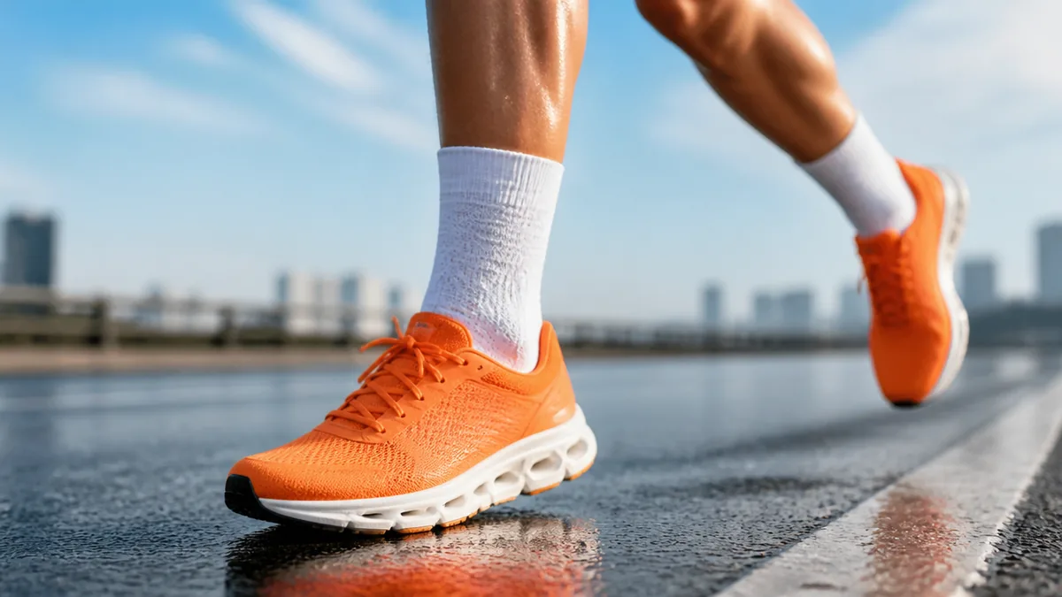 レースとポイント練習で効くElite Run Sockの実力の解説画像